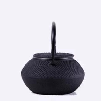 Teiera In Ghisa 1.1L – Colore Nero – Tradizionale Giapponese, Per Tè, Adatta A Tutti I Fuochi