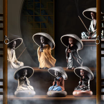 Colino da tè in porcellana per gongfu con monaco