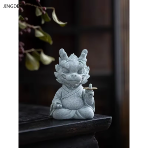 Figurina di creatura mitologica cinese in ceramica
