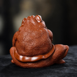 Figurina tea pet in argilla di Yixing a forma di rospo