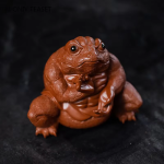 Figurina tea pet in argilla di Yixing a forma di rospo