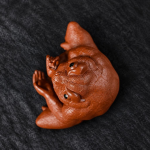 Figurina tea pet in argilla di Yixing a forma di rospo