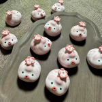 Figurina tea pet maialino in ceramica