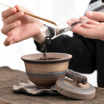 Gaiwan artigianale in ceramica con coperchio