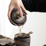Gaiwan artigianale in ceramica con coperchio