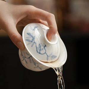 Gaiwan in porcellana dipinto a mano da 165 ml