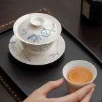 Gaiwan in porcellana dipinto a mano da 165 ml