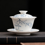 Gaiwan in porcellana dipinto a mano da 165 ml