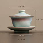 Gaiwan Sancai in ceramica