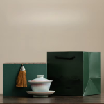 Gaiwan Sancai in ceramica — Con scatola regalo