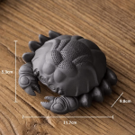 Passino per tè a forma di granchio in ceramica — Grigio scuro, taglia L