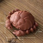 Passino per tè a forma di granchio in ceramica — Marrone terracotta, taglia L