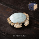 Poggiacoperchio per teiera a forma di granchio in ceramica — Con scatola regalo