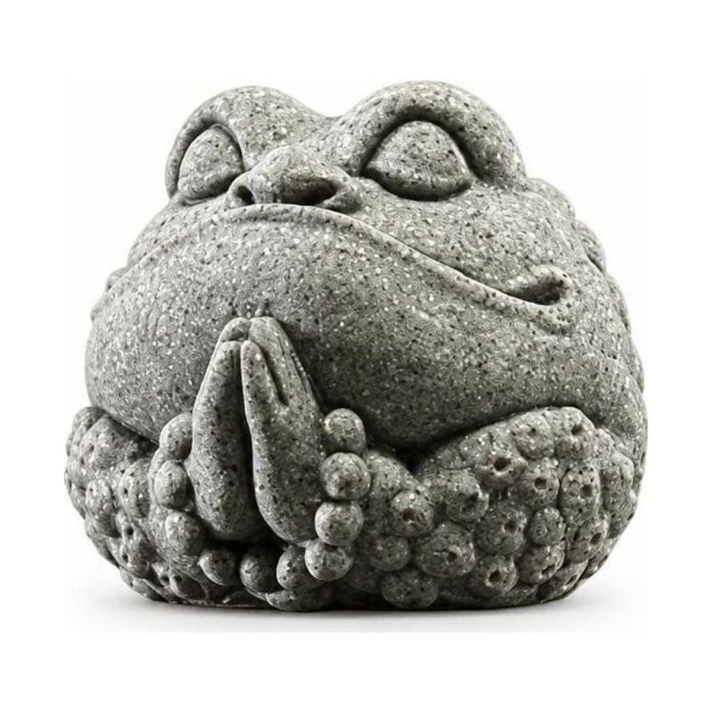 Rospo feng shui tea pet scolpito a mano