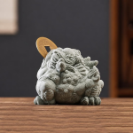 Rospo feng shui tea pet scolpito a mano