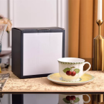 Servizio da tè in porcellana con decori di frutta