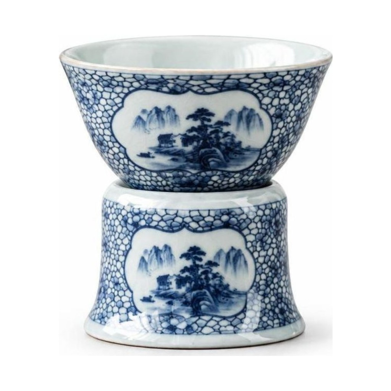 Servizio da tè in porcellana con gaiwan o teiera