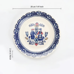 Servizio da tè vintage in ceramica con decoro romantico — Piatto piano