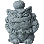 Statuette di leoni cinesi in pietra