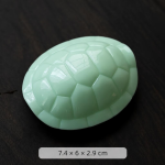 Supporto per tè a forma di tartaruga in ceramica — Verde menta chiaro