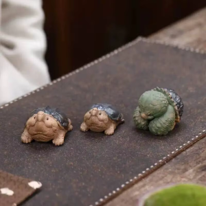 Tartaruga tea pet in ceramica fatta a mano