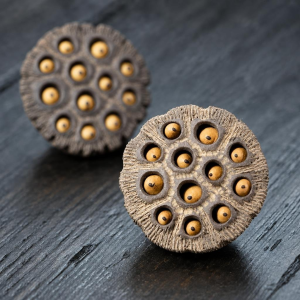 Tea pet a forma di capsula di loto in ceramica