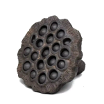 Tea pet a forma di capsula di loto in ceramica — Antracite