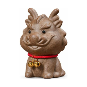 Tea pet a forma di drago in ceramica grezza