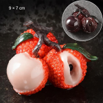 Tea pet a forma di grappolo di litchi che cambia colore — Arancione-rosso