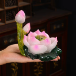 Tea pet a forma di loto in resina
