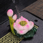 Tea pet a forma di loto in resina