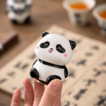 Tea pet a forma di panda in ceramica