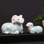 Tea pet a forma di pecora in ceramica