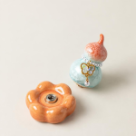 Tea pet a forma di zucca con smalto cristallino
