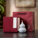 Tea pet a forma di zucca in ceramica verde giada — Con confezione regalo