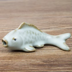 Tea pet carpa in ceramica smaltata