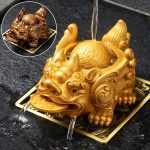 Tea pet cinese in resina con colore cangiante