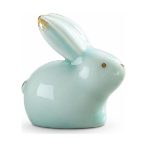 Tea pet coniglio in ceramica con due posture