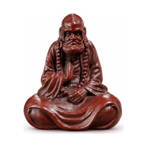 Tea pet di Bodhidharma in argilla di Yixing (zisha)