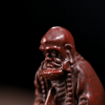 Tea pet di Bodhidharma in argilla di Yixing (zisha)