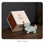 Tea pet drago-tartaruga in ceramica verde acqua di Longquan