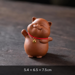 Tea pet gatto fatto a mano — In piedi, zampa alzata