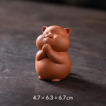 Tea pet gatto fatto a mano — In piedi, zampe unite