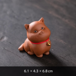 Tea pet gatto fatto a mano — Seduto