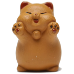 Tea pet gatto in argilla Yixing con zampe alzate