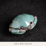 Tea pet granchio in ceramica craquelé — Singolo
