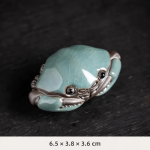 Tea pet granchio in ceramica smaltata