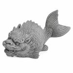 Tea pet in arenaria blu con rilievi scolpiti