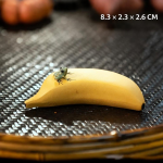 Tea pet in argilla di Yixing a forma di frutta — Banana giallo dorato