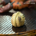 Tea pet in argilla di Yixing a forma di frutta — Pannocchia giallo crema e verde pallido